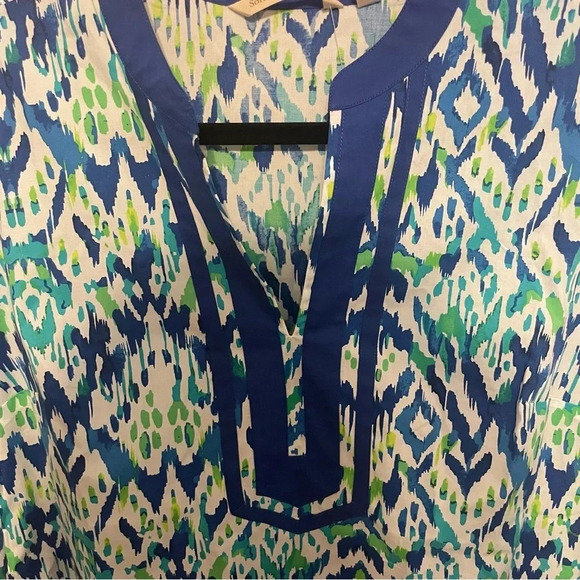 Soft Surroundings Kirti Ikat Tunic Size Small NWOT Cotton Blend Colorful - Picture 5 of 7